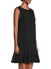 Leora Cotton Eyelet Shift Dress