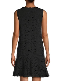 Leora Cotton Eyelet Shift Dress