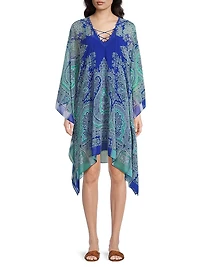 Stephanie Printed Chiffon Caftan
