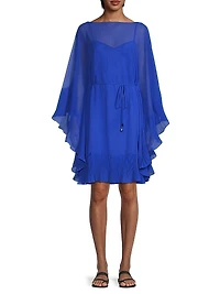 Sammy Ruffled Chiffon Cover-Up Dress