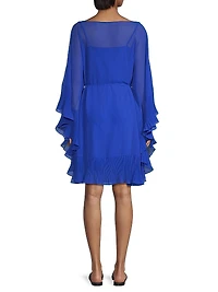 Sammy Ruffled Chiffon Cover-Up Dress