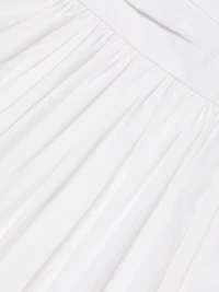 Sweet Disposition Pleated Cotton Minidress