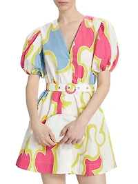 Sweet Disposition Puff-Sleeve Minidress