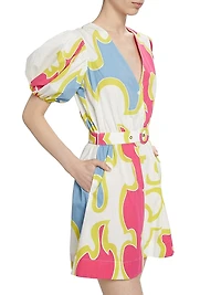Sweet Disposition Puff-Sleeve Minidress