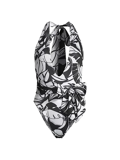 Raquel Palm Print One-Piece Swimsuit
