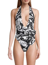 Raquel Palm Print One-Piece Swimsuit