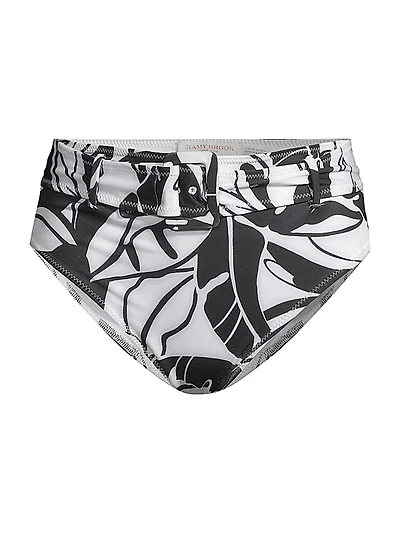 Charley Palm Belted Bikini Bottom