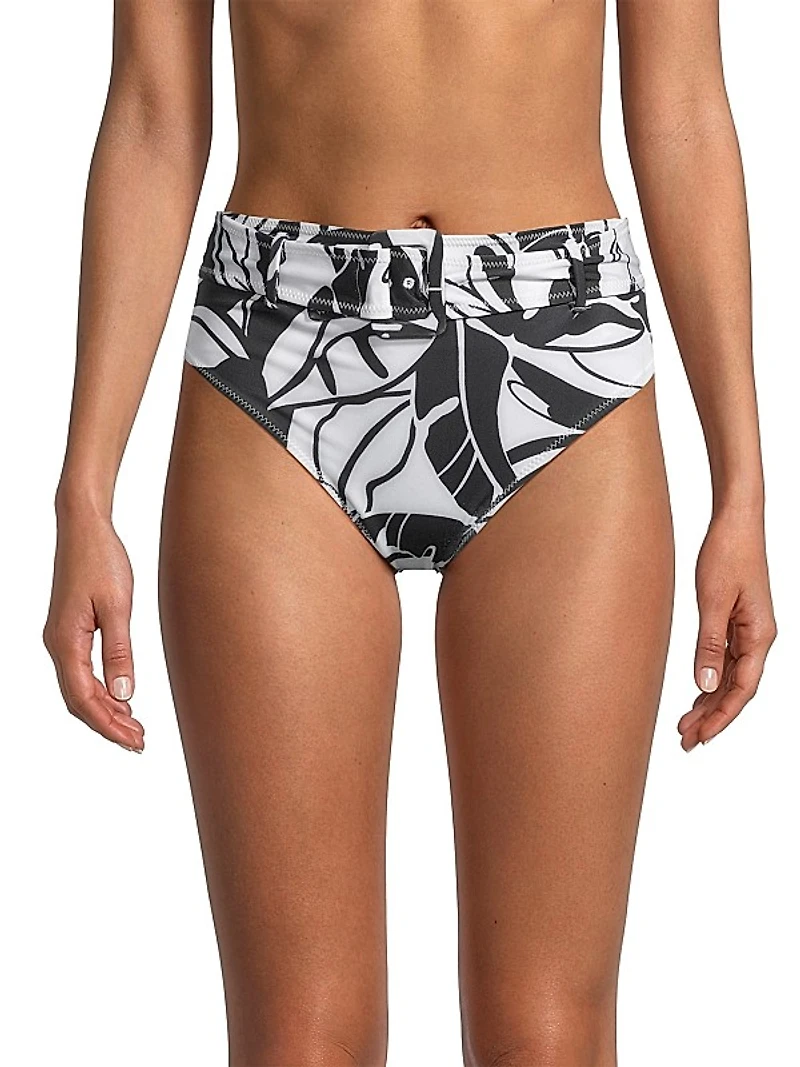Charley Palm Belted Bikini Bottom