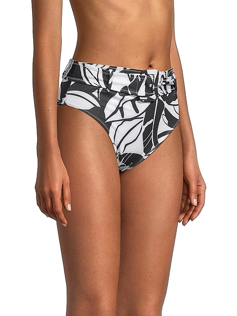 Charley Palm Belted Bikini Bottom
