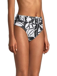Charley Palm Belted Bikini Bottom