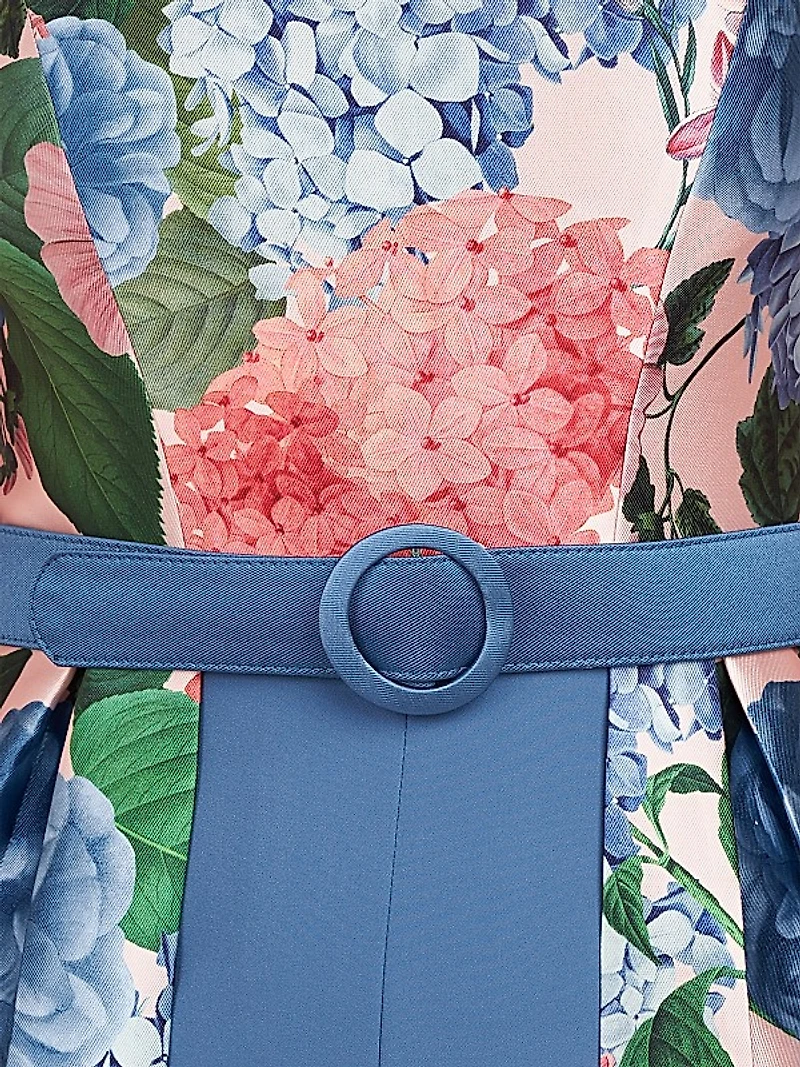 Gail Hydrangea Print Walk-Thru Gown