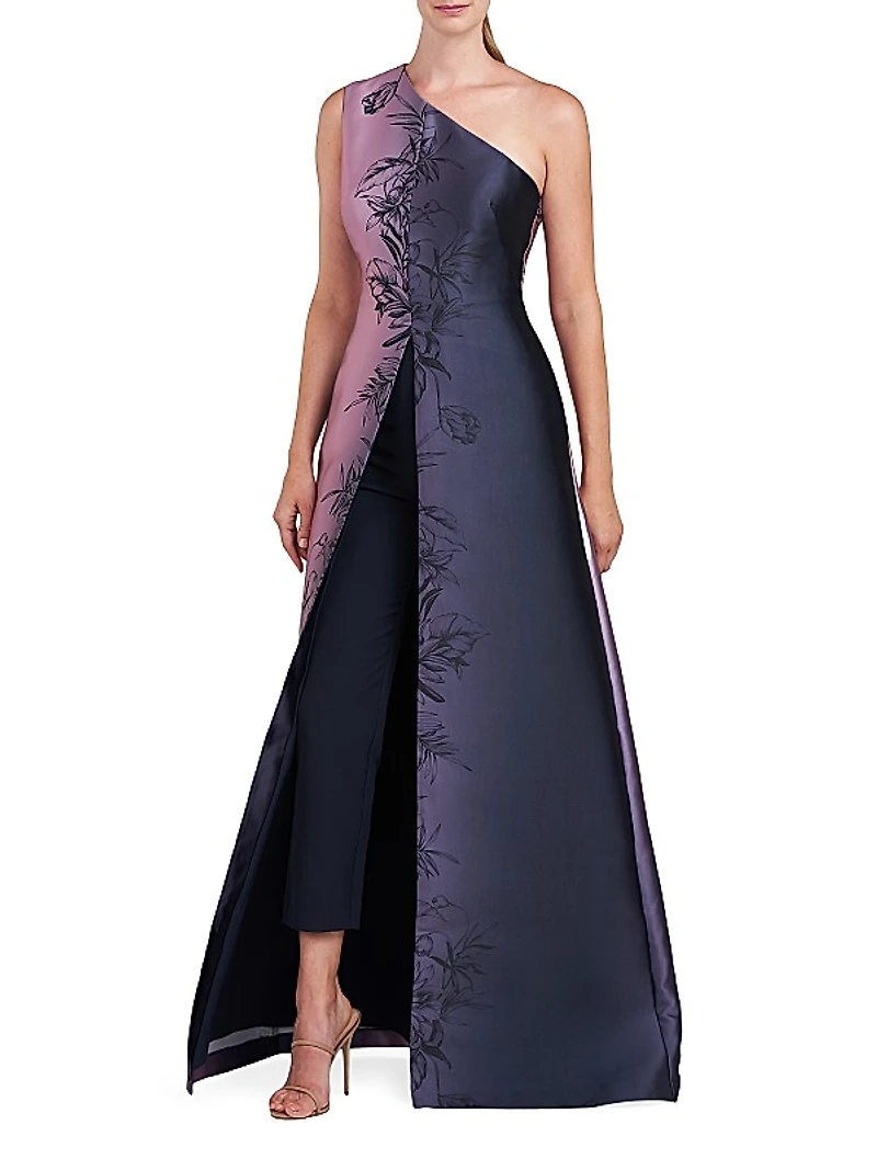 Gilian Ombré Floral Walk-Thru Jumpsuit