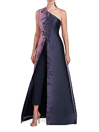 Gilian Ombré Floral Walk-Thru Jumpsuit