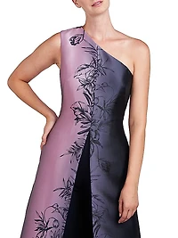 Gilian Ombré Floral Walk-Thru Jumpsuit