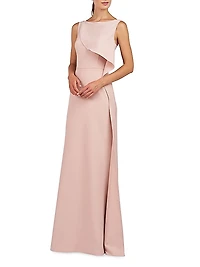 Anabella Draped Ruffle Gown