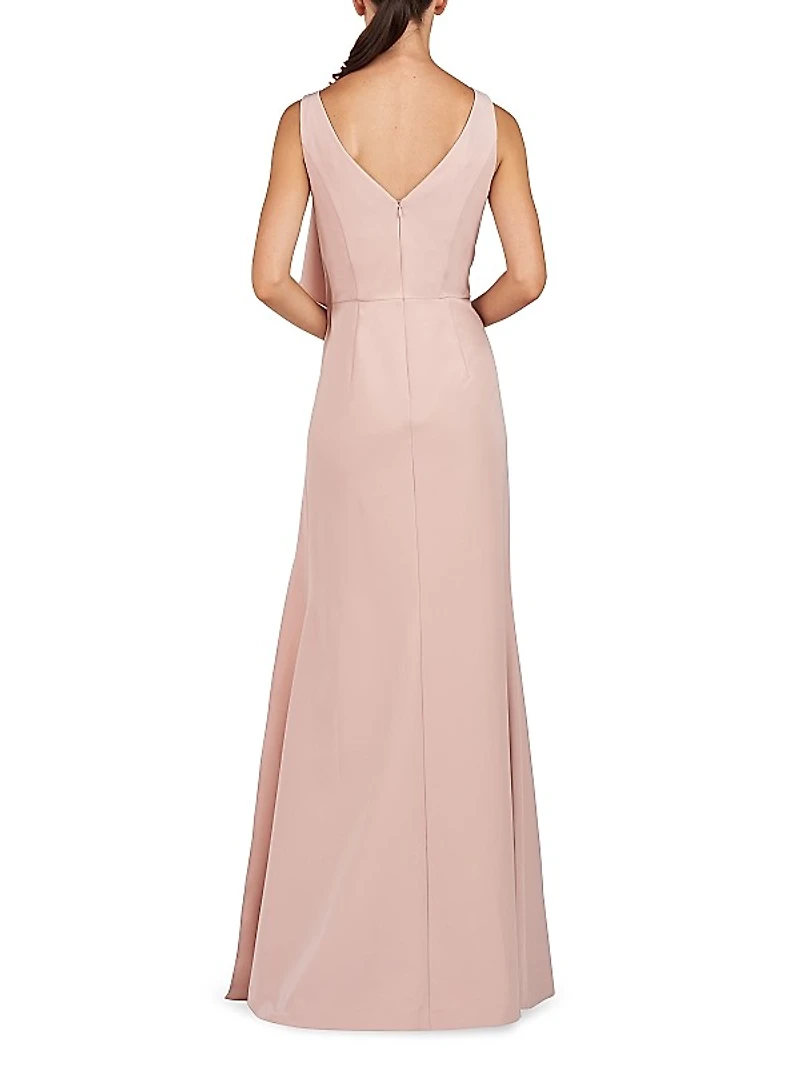Anabella Draped Ruffle Gown
