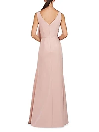 Anabella Draped Ruffle Gown