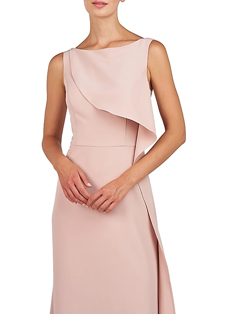 Anabella Draped Ruffle Gown