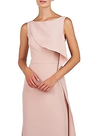 Anabella Draped Ruffle Gown