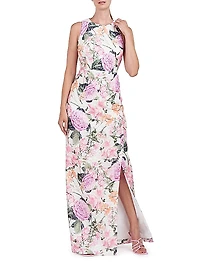 Briar Floral Lace Column Gown