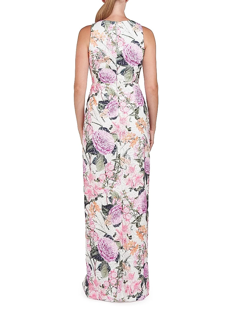 Briar Floral Lace Column Gown