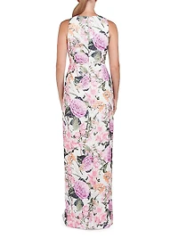 Briar Floral Lace Column Gown