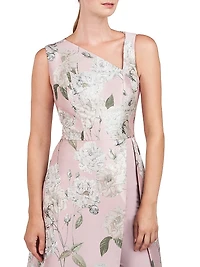 Bennet Floral Jacquard Walk-Thru Jumpsuit