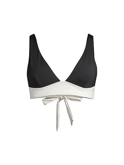 Harley Colorblocked Bralette Bikini Top