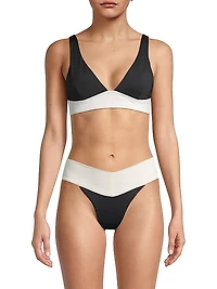 Harley Colorblocked Bralette Bikini Top