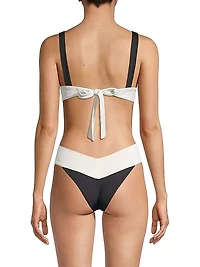 Harley Colorblocked Bralette Bikini Top