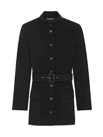 Tunic Jacket Wool-Blend Jersey