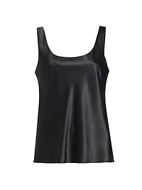 Glamour Stretch Satin Tank