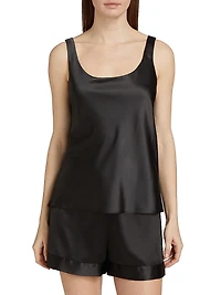 Glamour Stretch Satin Tank