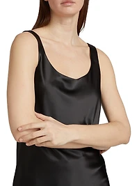 Glamour Stretch Satin Tank