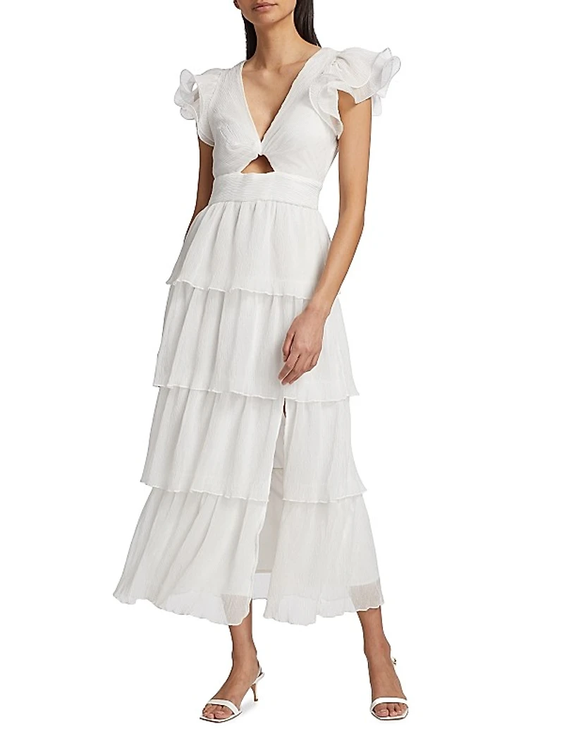 Emporia Tiered Chiffon Maxi Dress