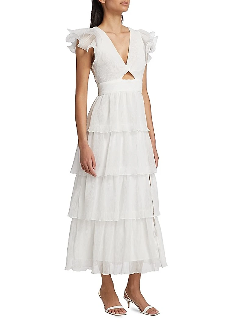 Emporia Tiered Chiffon Maxi Dress