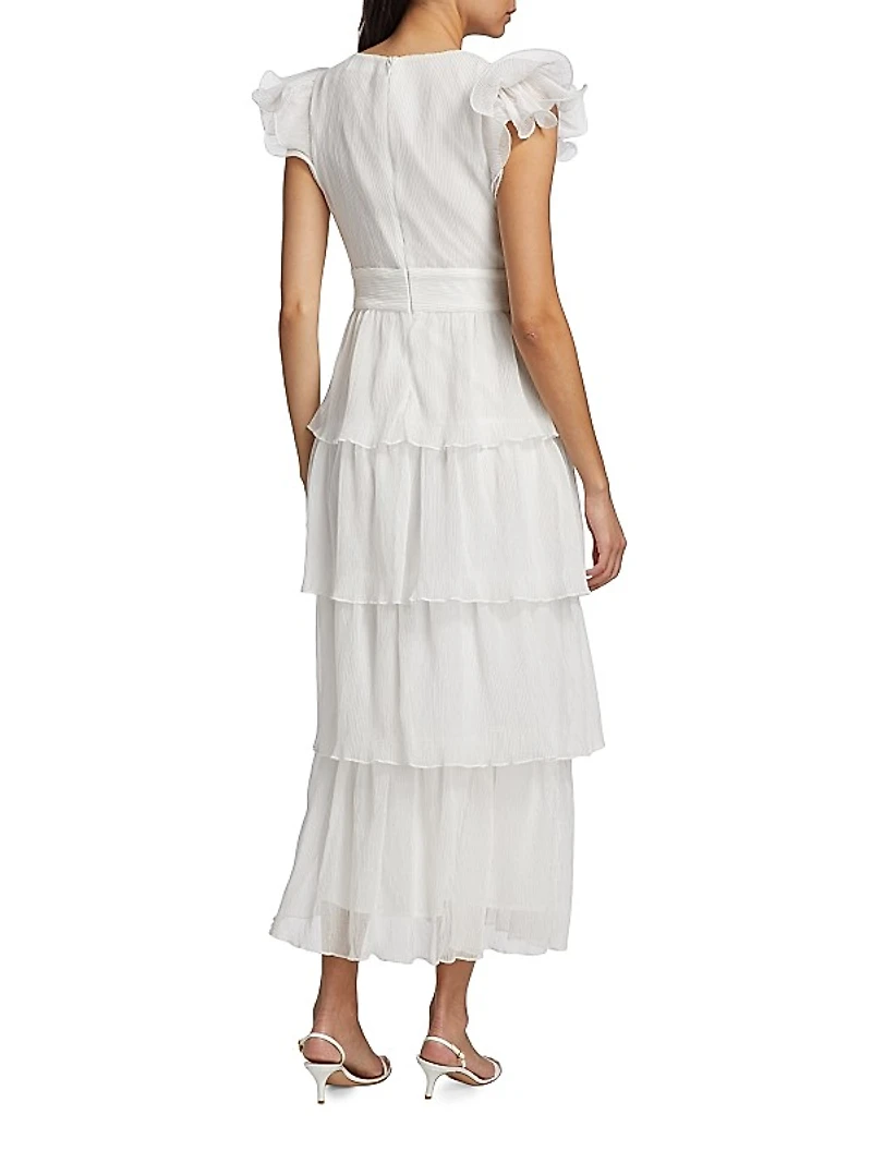 Emporia Tiered Chiffon Maxi Dress