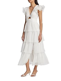 Emporia Tiered Chiffon Maxi Dress