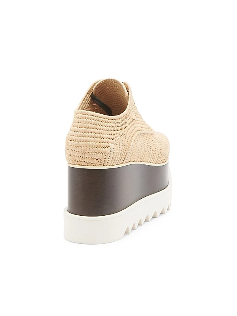 Elyse Raffia Platform Oxfords