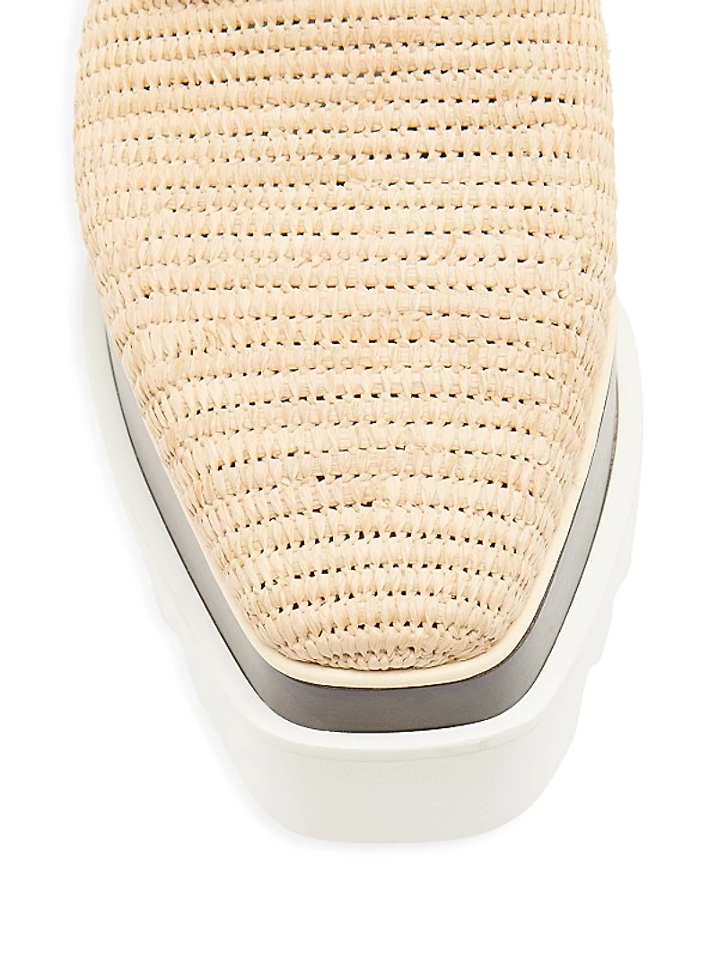 Elyse Raffia Platform Oxfords