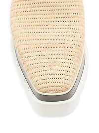 Elyse Raffia Platform Oxfords