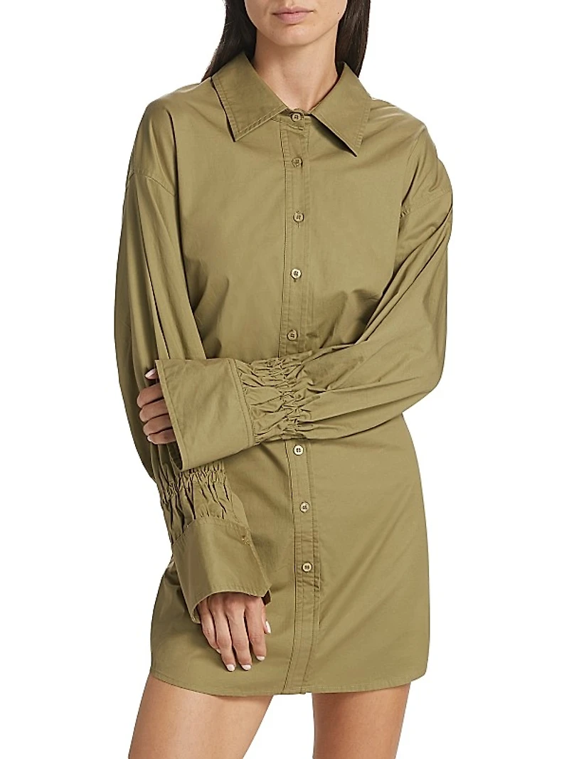 Hardin Cotton Mini Shirtdress