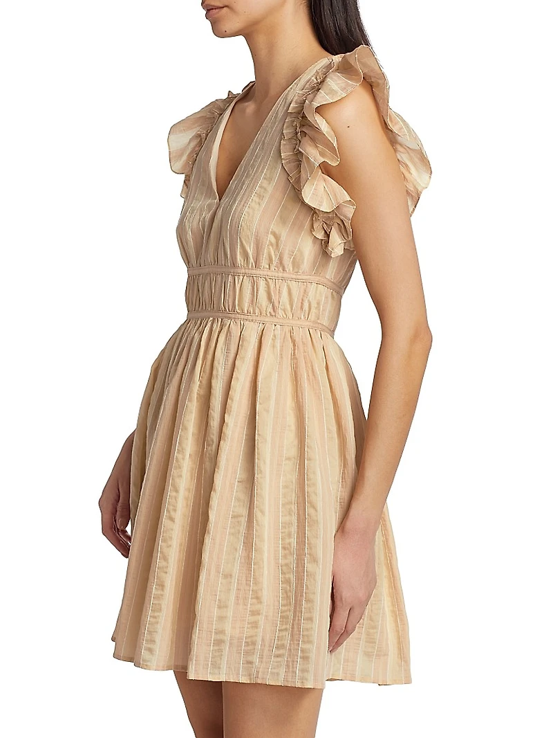 Brubeck Ruffled Minidress