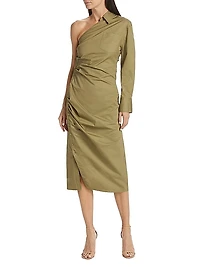 Hardin One-Shoulder Midi-Dress