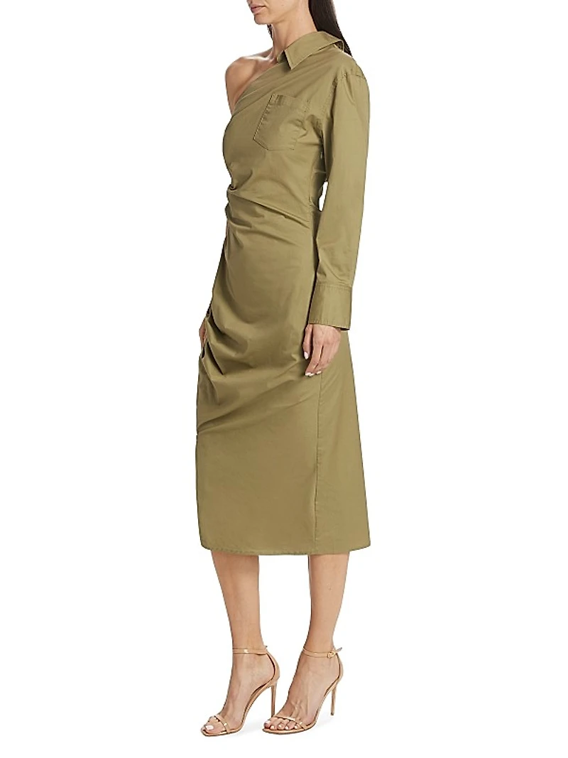 Hardin One-Shoulder Midi-Dress