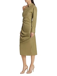 Hardin One-Shoulder Midi-Dress