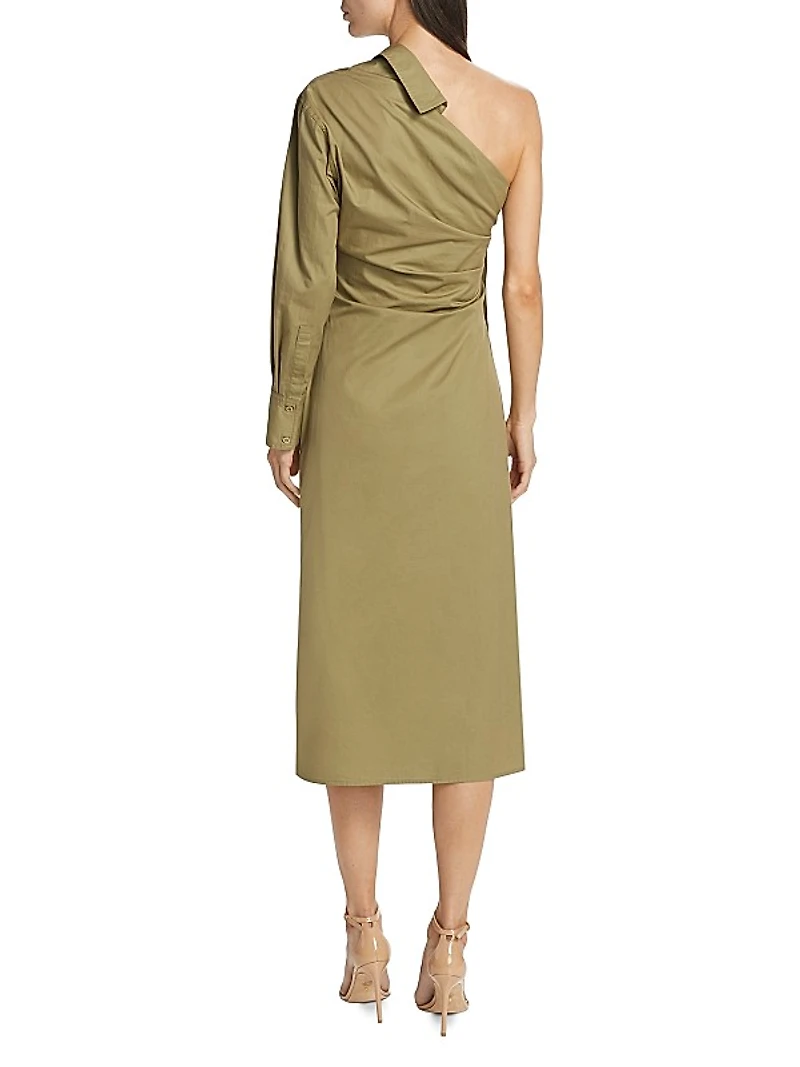 Hardin One-Shoulder Midi-Dress