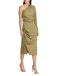 Hardin One-Shoulder Midi-Dress
