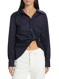 Hardin Gathered Cotton Shirt