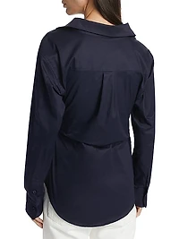 Hardin Gathered Cotton Shirt
